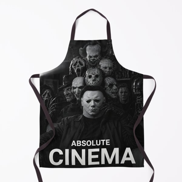 Item preview, Absolute Cinema Icons Horror Movie Night Legendary Killers Black and White Art designed and sold by LoomisDreams.