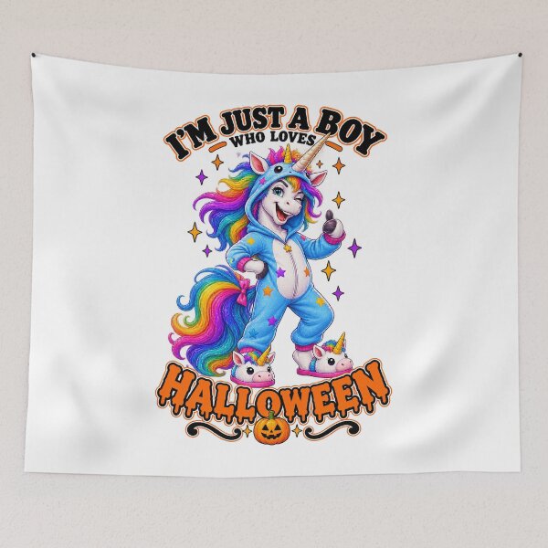 Item preview, ⭐ CRYPT OR TREAT COLLECTION - UNICORN IN UNICORN COSTUME - HOODED UNICORN ONESIES - BOY designed and sold by WheelieGdArt.