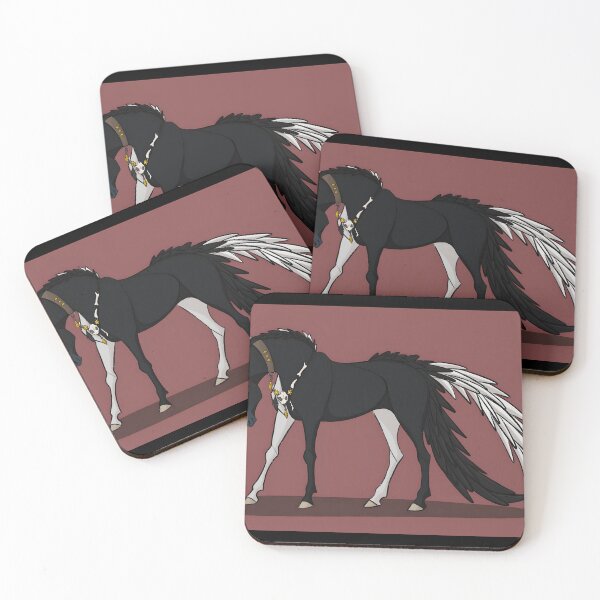 Item preview, Elegant Black and White Horse Art designed and sold by Catsi-Nook-Art.