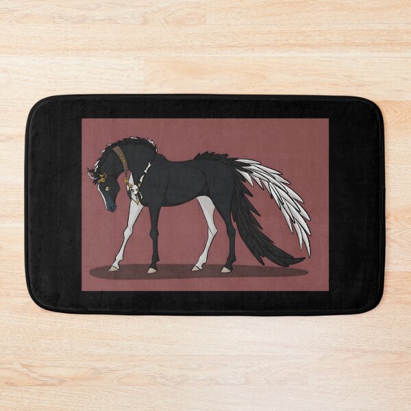 Item preview, Elegant Black and White Horse Art designed and sold by Catsi-Nook-Art.