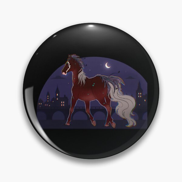 Item preview, Mystical Horse Night Scene designed and sold by Catsi-Nook-Art.