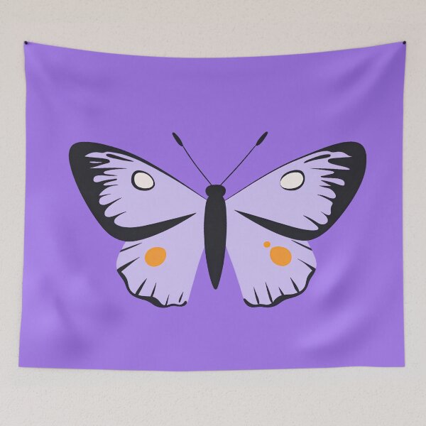 Item preview, Butterfly Bold Outline Flat Design Lilac v2 designed and sold by daila70.