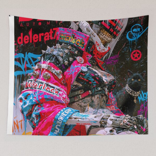 Item preview, Cyberpunk Magazine Cover - Cyberpunk Sci Fi Anime art designed and sold by Delerat7.
