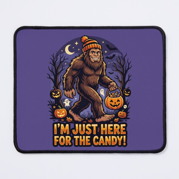 Item preview, I'm just here for the candy! Spooky Bigfoot designed and sold by ParadoxParadox.