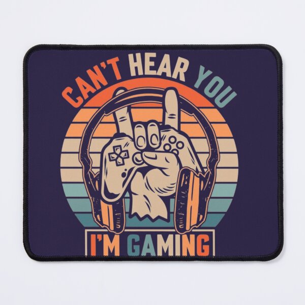 Item preview, Can't Hear You I'm Gaming – Funny Vintage Gamer Retro Gaming Design designed and sold by RajDeals.