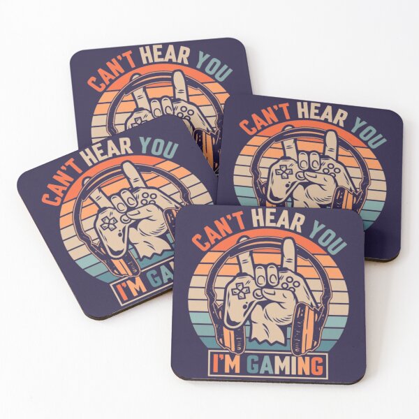Item preview, Can't Hear You I'm Gaming – Funny Vintage Gamer Retro Gaming Design designed and sold by RajDeals.