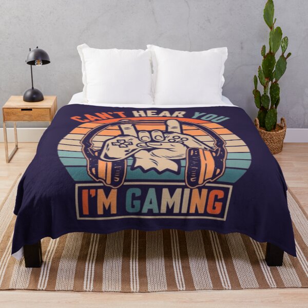 Item preview, Can't Hear You I'm Gaming – Funny Vintage Gamer Retro Gaming Design designed and sold by RajDeals.