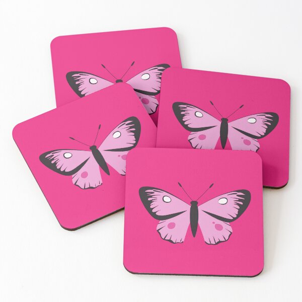 Item preview, Butterfly Bold Outline Flat Design Pink v2 designed and sold by daila70.