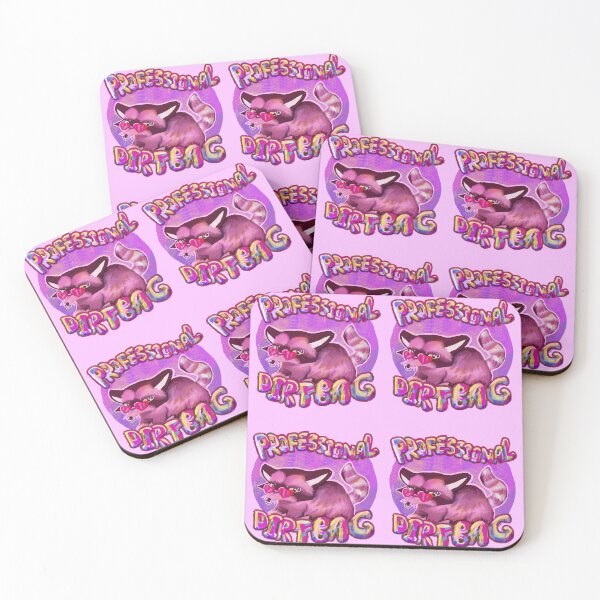 Item preview, Professional Dirtbag Girlboss Raccoon Pink Pop Style designed and sold by Plainbeans.