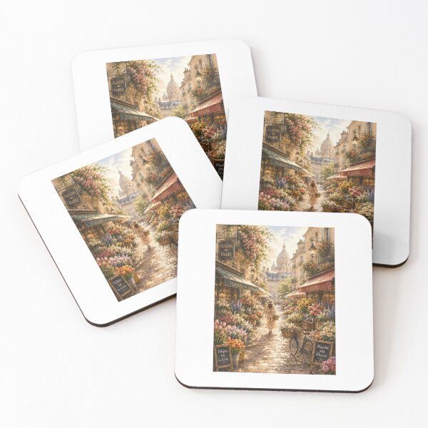 Item preview, The Flower Market Morning designed and sold by WildSkyMuse.