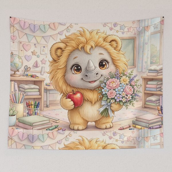 Item preview, The Little Lion Rhino Goes to School designed and sold by TreatLLC.
