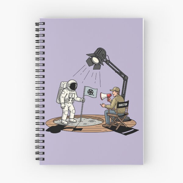 Item preview, Fake Moon Landing Film Director Movie Set Conspiracy Space Humor Pop Art designed and sold by Rare By Hero.