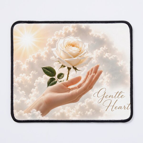 Item preview, Gentle Heart – White Rose in the Clouds designed and sold by DansCreations42.