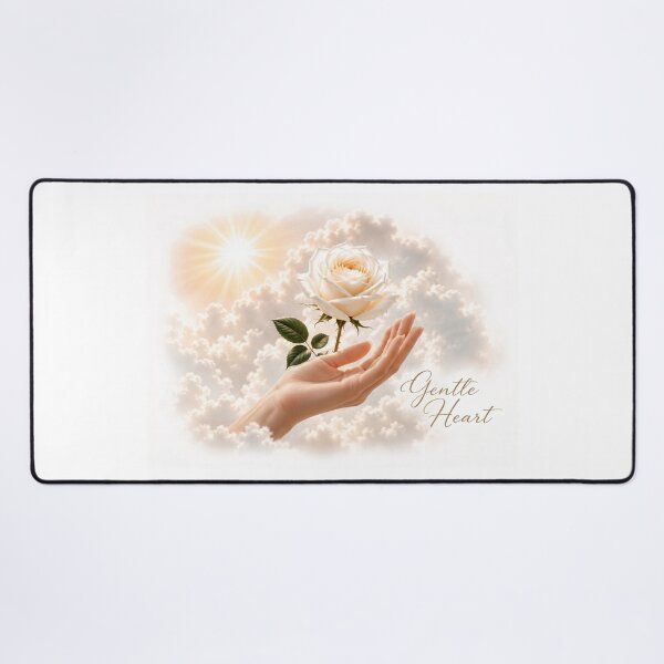 Item preview, Gentle Heart – White Rose in the Clouds designed and sold by DansCreations42.
