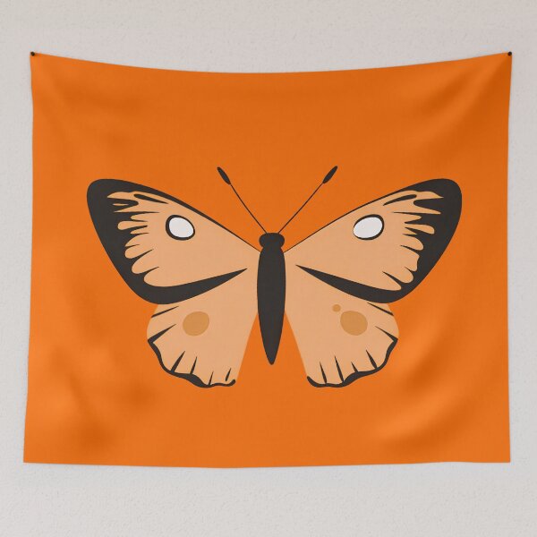 Item preview, Butterfly Bold Outline Flat Design Orange v2 designed and sold by daila70.