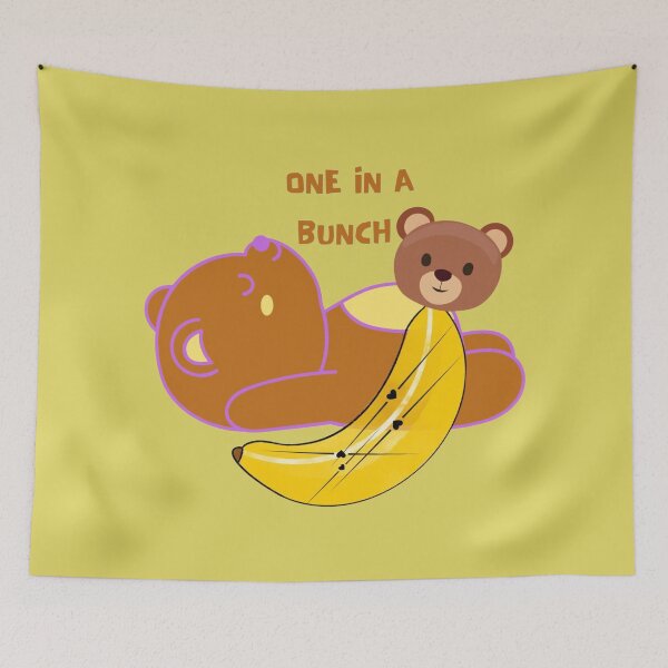 Item preview, Cute Bear Banana Pun - One In A Bunch designed and sold by Xyshope.