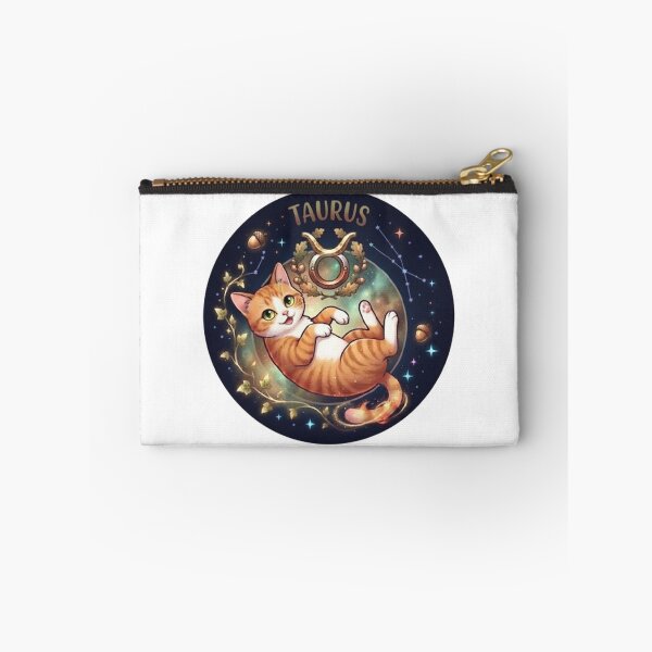 Item preview, Taurus Cute Orange Cat Zodiac Astrology Cosmic designed and sold by PetalsPaws.