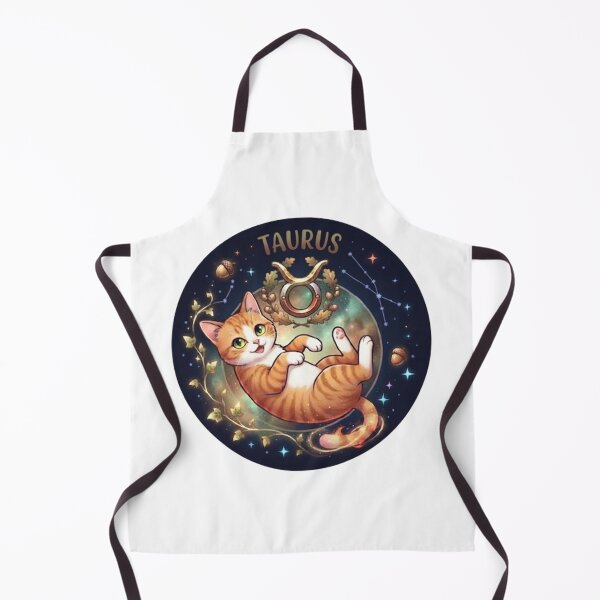 Item preview, Taurus Cute Orange Cat Zodiac Astrology Cosmic designed and sold by PetalsPaws.