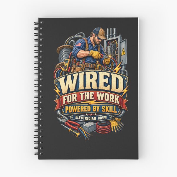 Item preview, Wired for the Work Electrician Crew designed and sold by AdicretorDesign.