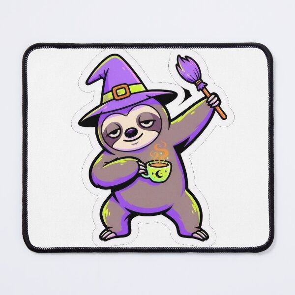 Item preview, Witch Sloth Dabbing Halloween Spooky Art designed and sold by DailySparks.