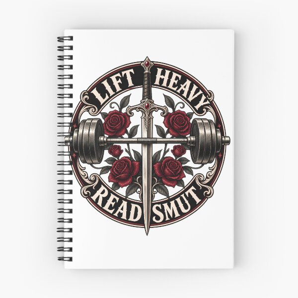 Item preview, Funny Book Lover Gym T-Shirt, Lift Heavy Read Smut, Romance Reader Fitness Gift, Fantasy Reader Workout Graphic Tee designed and sold by OUICHA.
