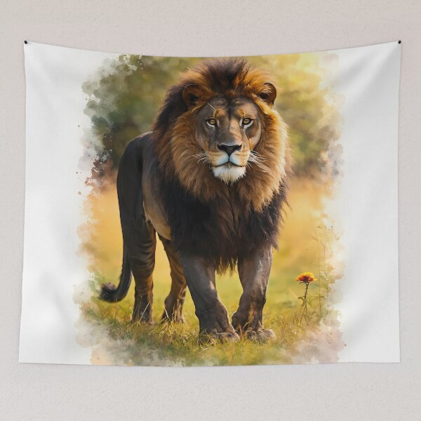 Item preview, Majestic Lion in the Wilderness designed and sold by cuprum.