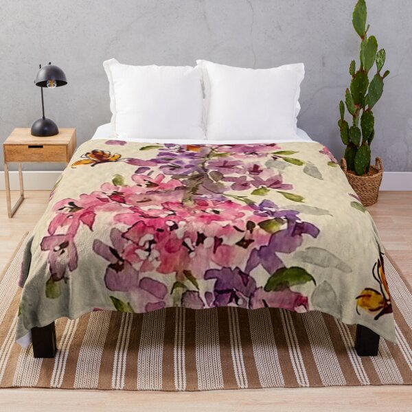 Item preview, Vintage Watercolor Bloom & Butterfly designed and sold by Vintage-Lady65.