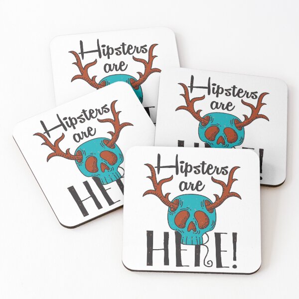 Item preview, Hipsters Are Here designed and sold by WaviStudio.