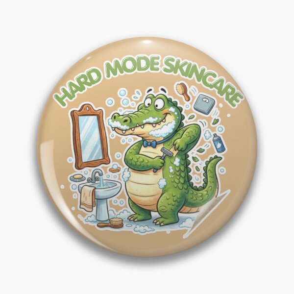 Item preview, Hard Mode Skincare Funny Alligator Beauty Routine designed and sold by DNBY.