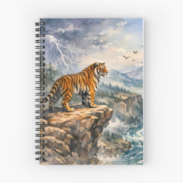 Item preview, Tiger Overlooking a Mountain Valley designed and sold by cuprum.