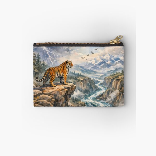 Item preview, Tiger Overlooking a Mountain Valley designed and sold by cuprum.