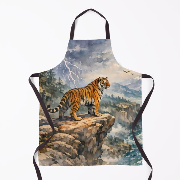 Item preview, Tiger Overlooking a Mountain Valley designed and sold by cuprum.