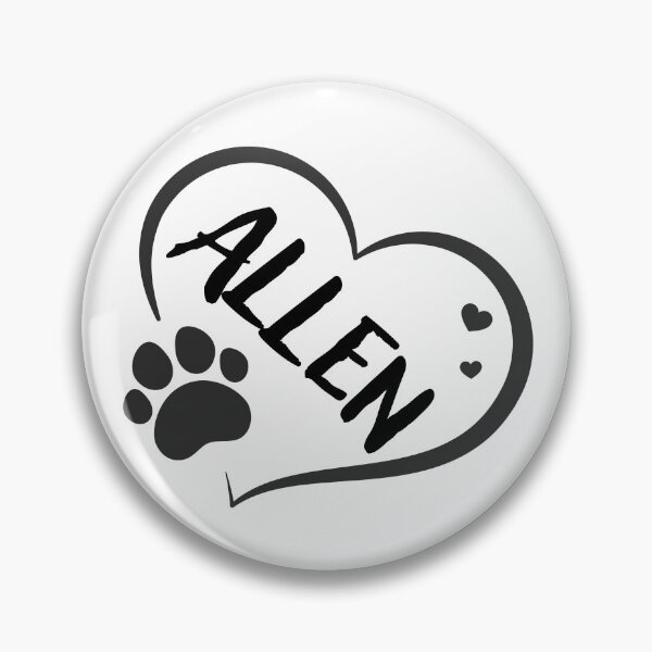 Item preview, Allen cat in a heart with a paw, great gift for dog or cat owners  designed and sold by OCS1337.