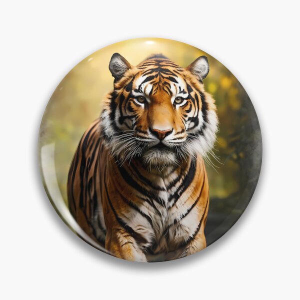 Item preview, Tiger in Lush Jungle Setting designed and sold by cuprum.