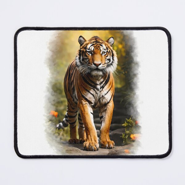 Item preview, Tiger in Lush Jungle Setting designed and sold by cuprum.