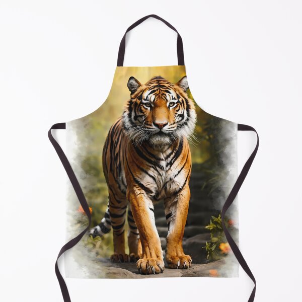 Item preview, Tiger in Lush Jungle Setting designed and sold by cuprum.