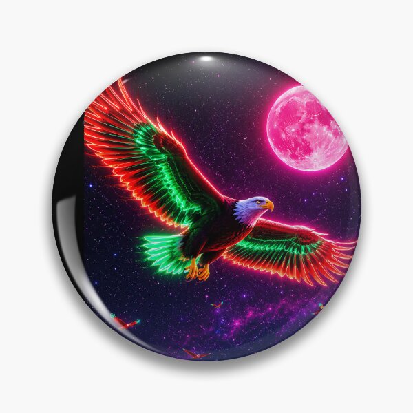 Item preview, Neon Mount Ararat Eagle Art designed and sold by NeonRealmsStudio.