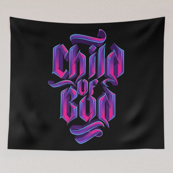 Item preview, Neon Chrome Faith Typography designed and sold by MarCinu Art.