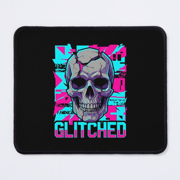 Item preview, Glitched Cyber Skeleton Skull designed and sold by MarCinu Art.