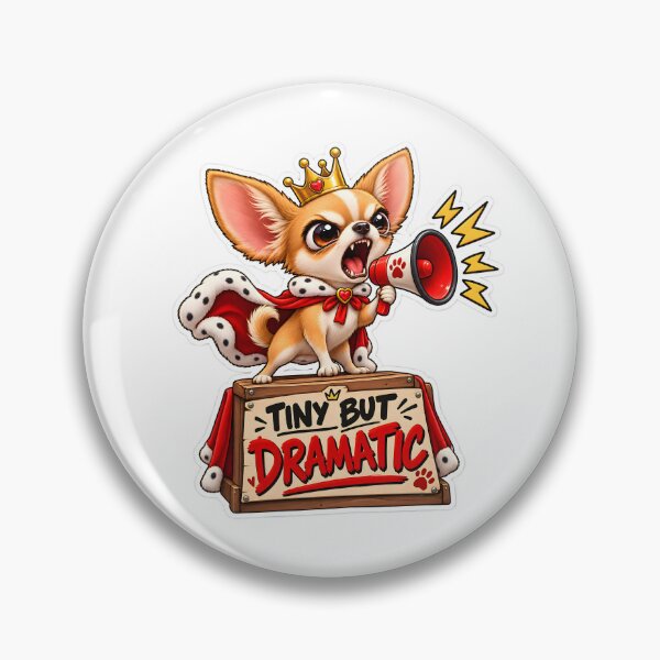 Item preview, Tiny But Dramatic Funny Chihuahua Design designed and sold by WeirdStation.