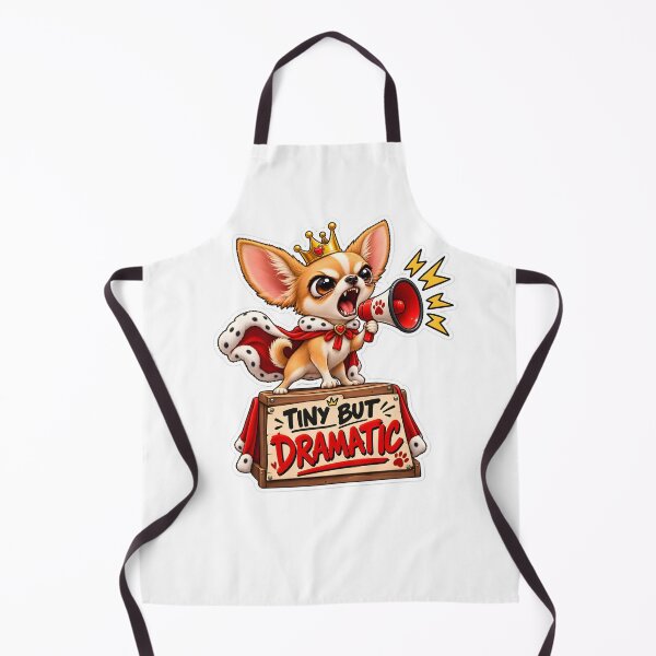 Item preview, Tiny But Dramatic Funny Chihuahua Design designed and sold by WeirdStation.
