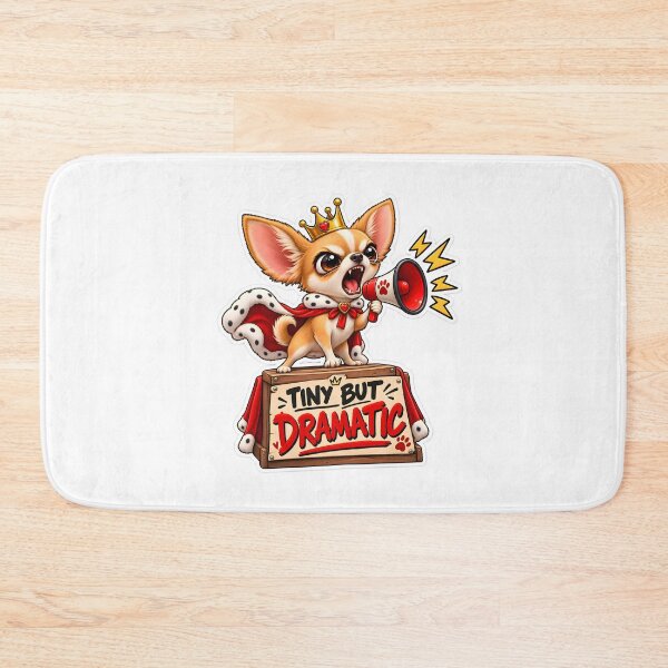 Item preview, Tiny But Dramatic Funny Chihuahua Design designed and sold by WeirdStation.
