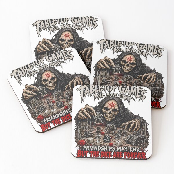 Item preview, Tabletop Games Roll Move Fight Grim Reaper Wargaming - Friendships May End But The Dice Are Forever designed and sold by Neurospicy Trolls.