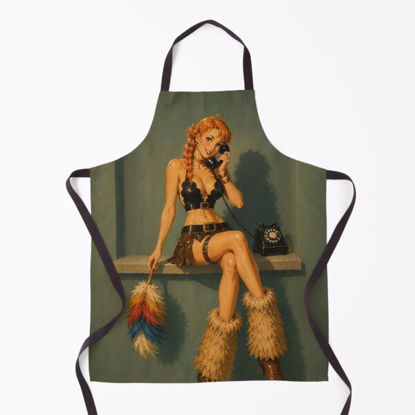 Item preview, Vintage Pin-up "Telephone Talk" designed and sold by East-Blue-Cat.