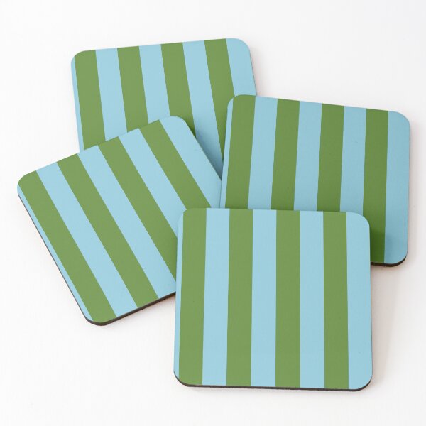 Item preview, Cabana stripe pattern in blue and green color designed and sold by RishabhArts1.