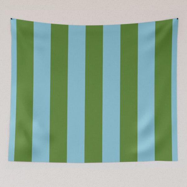 Item preview, Cabana stripe pattern in blue and green color designed and sold by RishabhArts1.