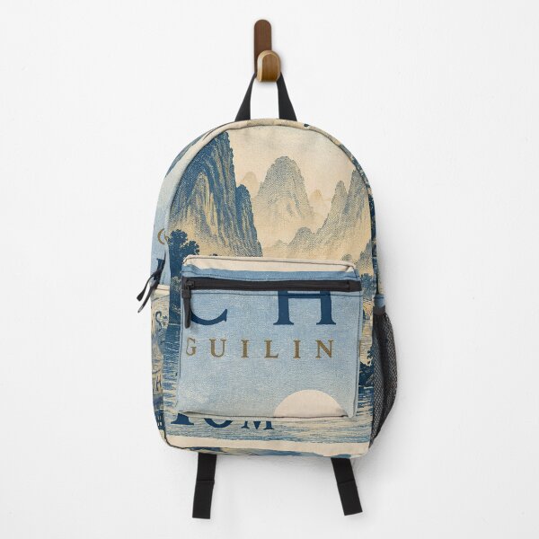 Item preview, Guilin China Vintage Stamp Poster | Chinese Landscape Mountain Art | Traditional Asian Nature Illustration designed and sold by TialCorner.