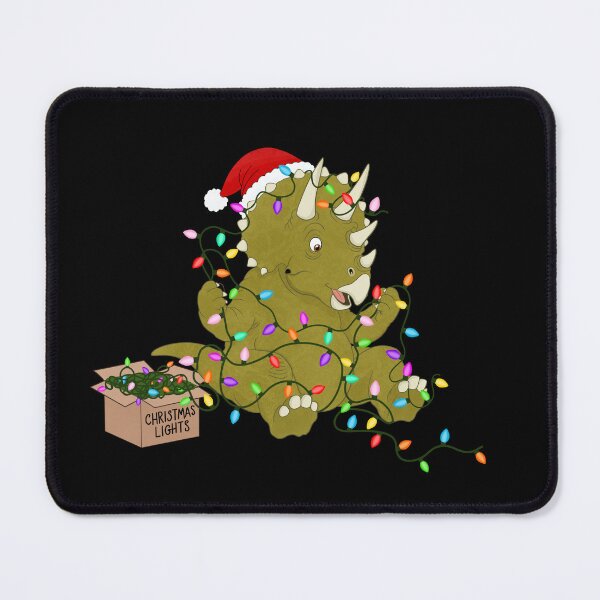 Item preview, Funny Triceratops Tangled Christmas Lights designed and sold by daphsam.