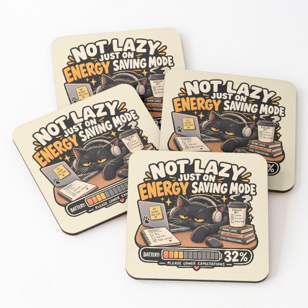 Item preview, Not Lazy Just On Energy Saving Mode designed and sold by Stikaro.