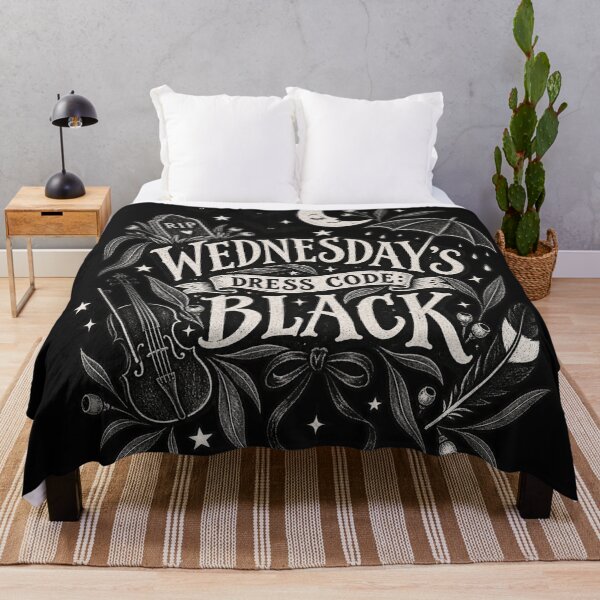 Item preview, Wednesday's Dress Code Black Gothic Coquette Moody Floral Aesthetic With Moon Cello and Bats Illustration designed and sold by Yellowriversss.